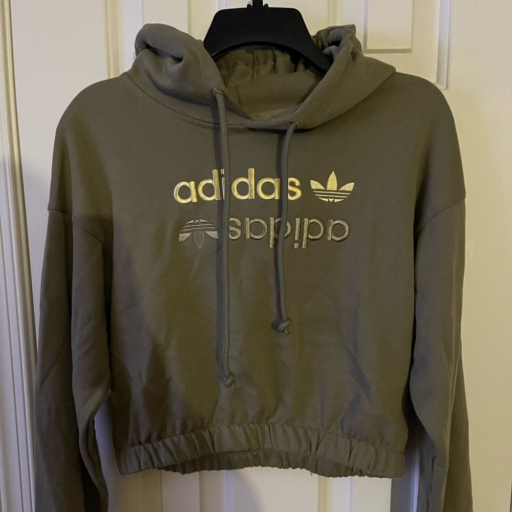 Womens cropped adidas hoodie